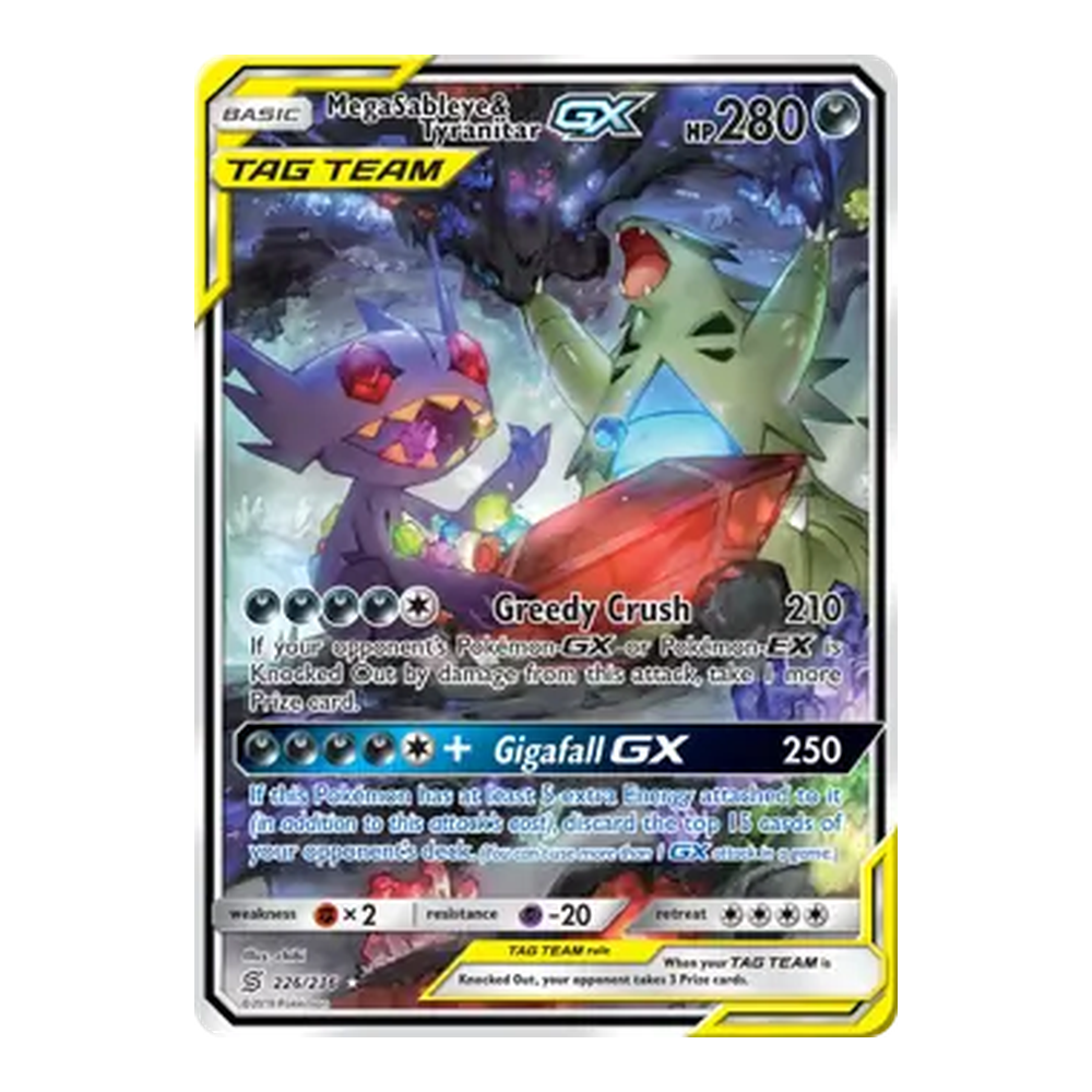 2 Full Art Mega Sableye & Tyranitar GX