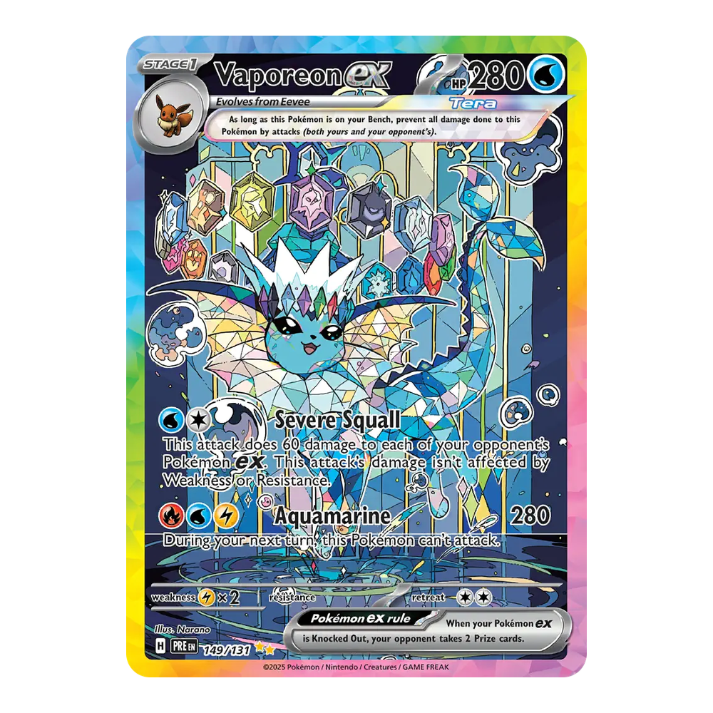 5 Vaporeon ex