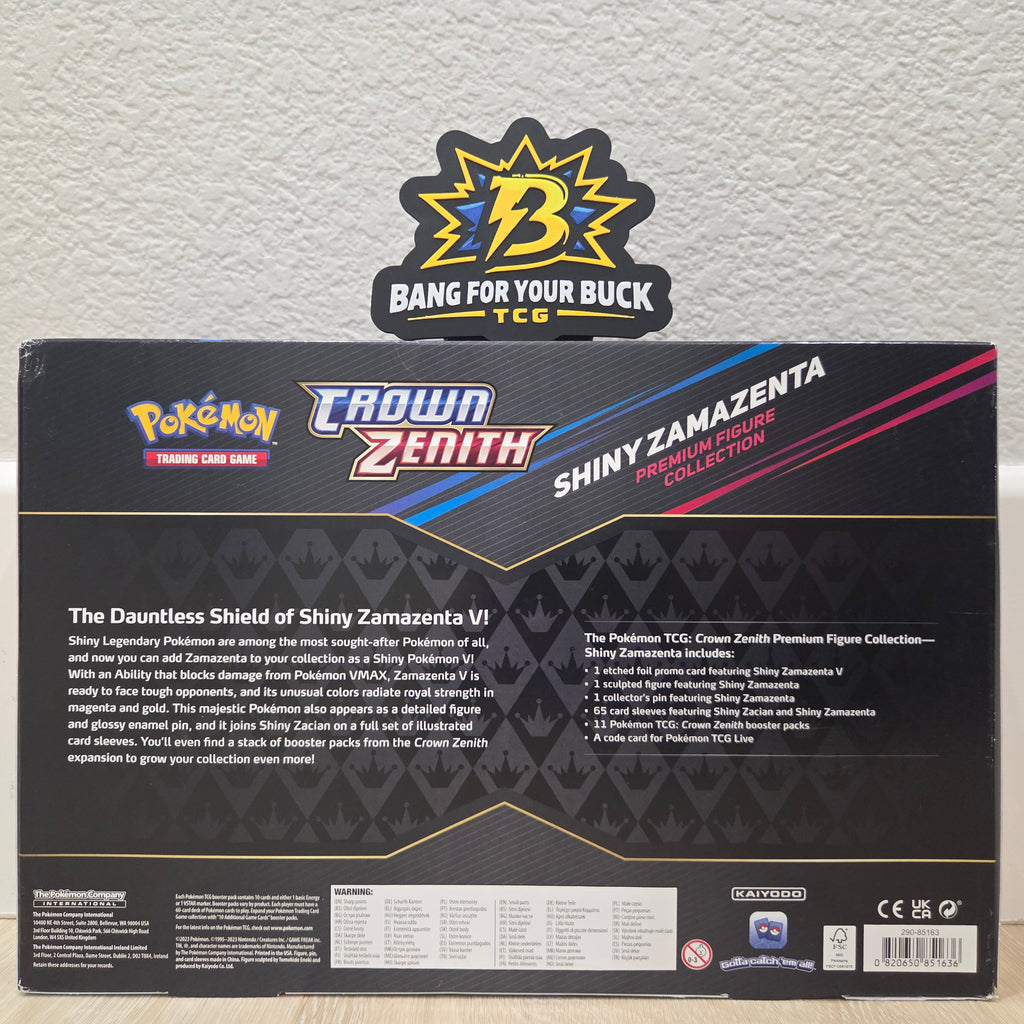 EN Crown Zenith (SWSH12.5) - Premium Figure Collection (Shiny Zamazenta)