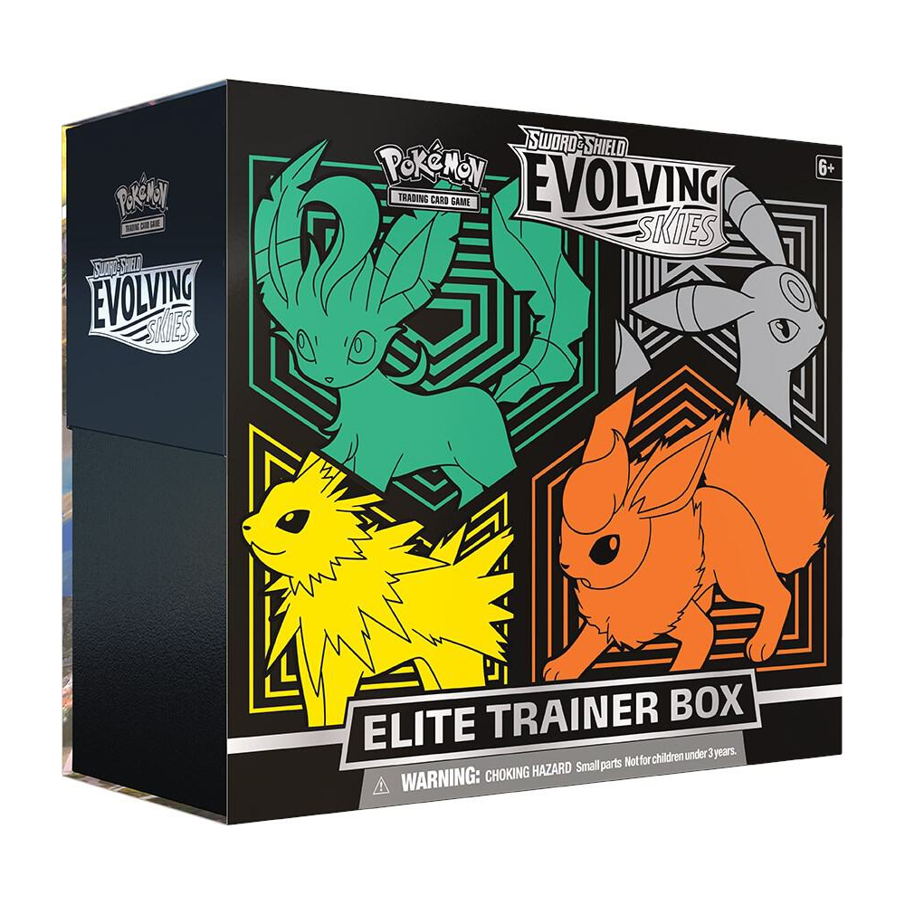EN Evolving Skies (SWSH07) - Flareon/Jolteon/Umbreon/Leafeon Elite Trainer Box