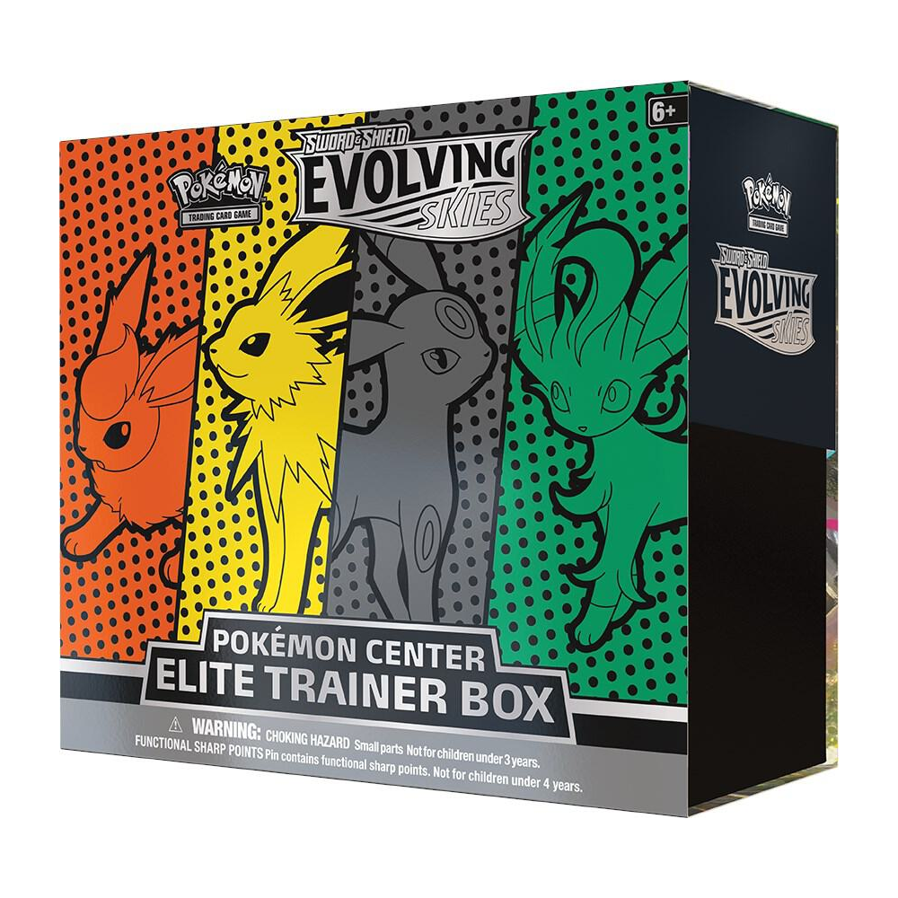 EN Evolving Skies (SWSH07) - Flareon/Jolteon/Umbreon/Leafeon Elite Trainer Box
