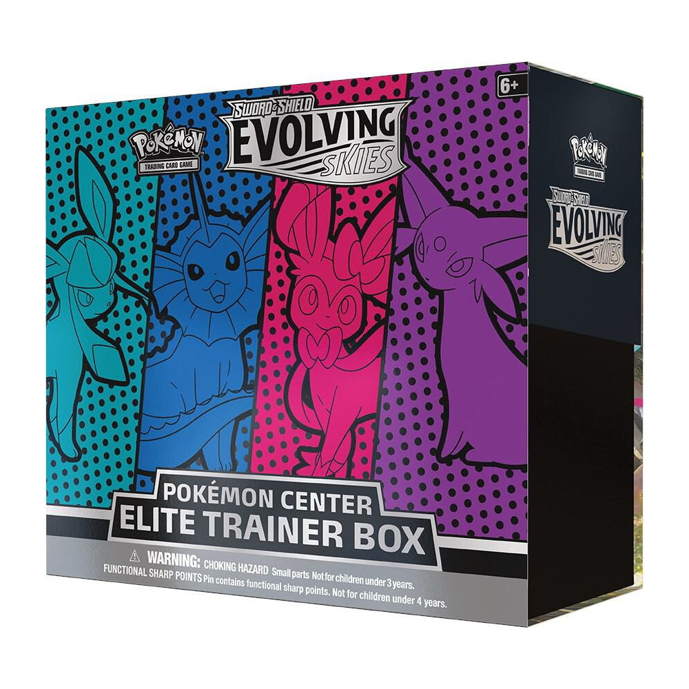 EN Evolving Skies (SWSH07) - Glaceon/Vaporeon/Sylveon/Espeon Elite Trainer Box