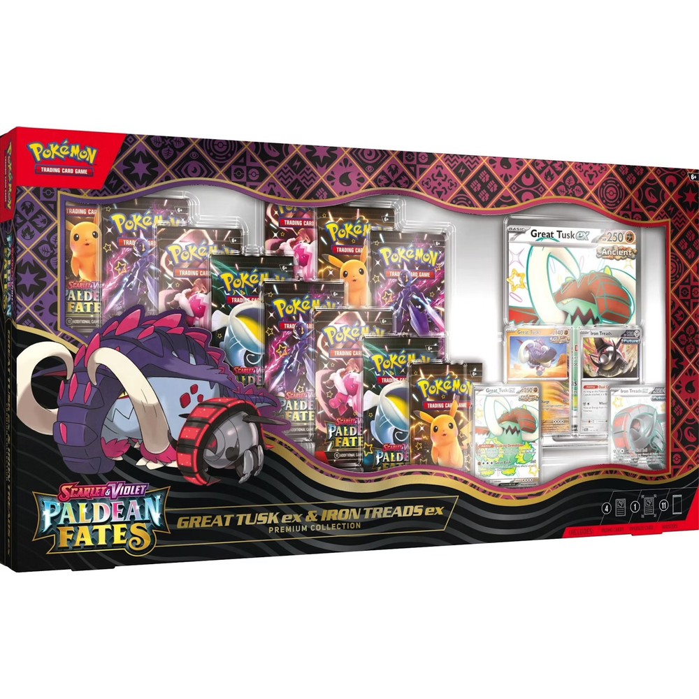 EN Paldean Fates (SV04.5) - Great Tusk ex & Iron Treads ex Premium Collection
