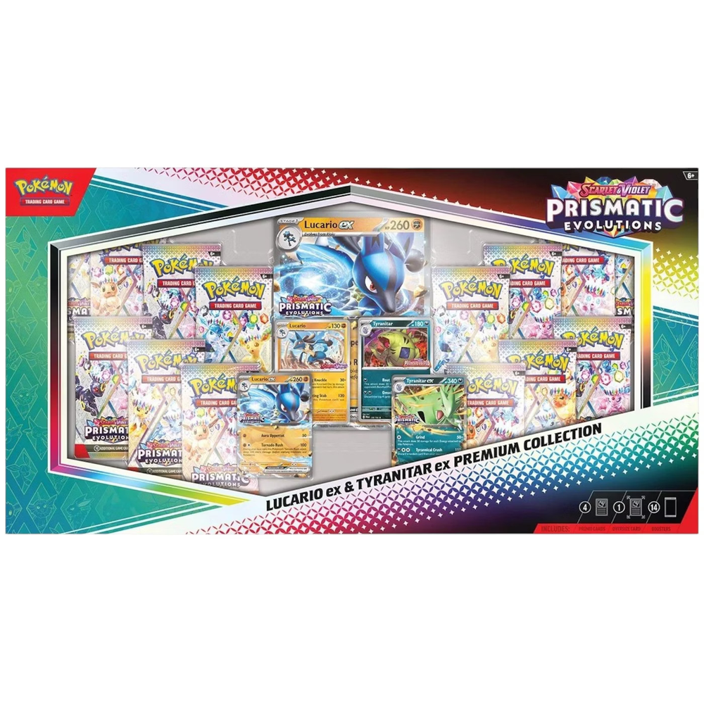 EN Prismatic Evolutions (SV08.5) - Lucario ex & Tyranitar ex Premium Collection